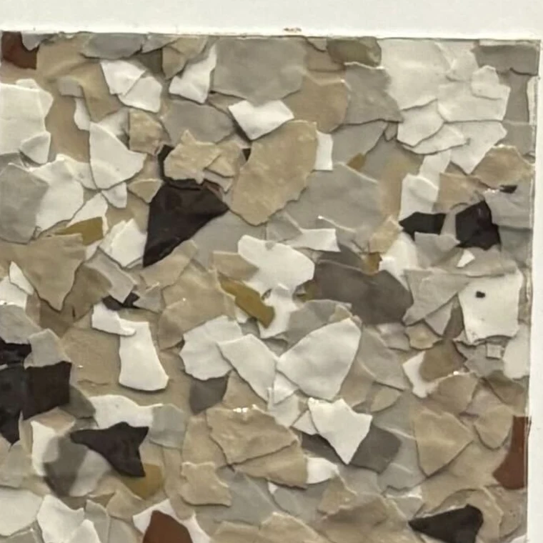 Creekbed decorative floor coating flake blend