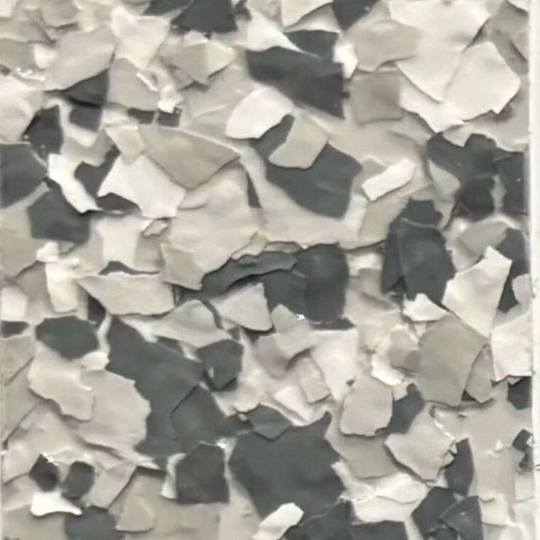 Gravel decorative floor coating flake blend